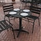 Flash Furniture Mellie 27.5'' Black Round Metal Indoor-Outdoor Table with Base TLH-052-2-BK-GG - alternate 10